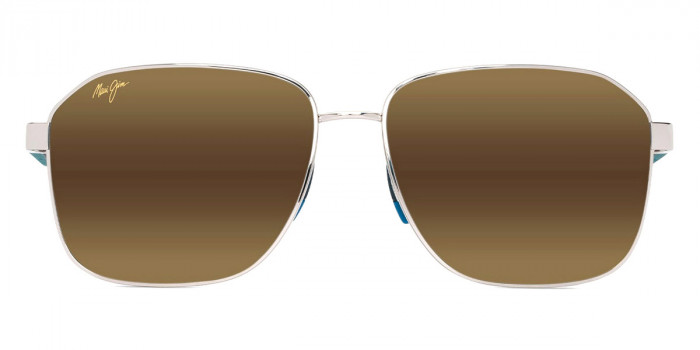 Maui Jim™ 'ONIPA'A ASIAN FIT MM651-014 61 - Shiny Silver with Dark Blue