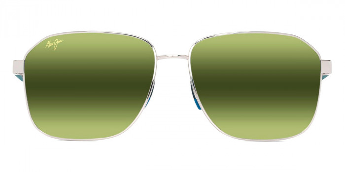 Maui Jim™ 'ONIPA'A ASIAN FIT MM651-020 61 - Shiny Silver with Dark Blue