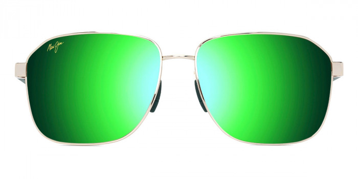 Maui Jim™ 'ONIPA'A ASIAN FIT MM651-033 61 - Shiny Gold with Green