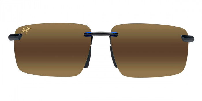 Maui Jim™ LAULIMA ASIAN FIT MM656-013 61 - Shiny Black with Blue