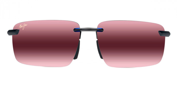 Maui Jim™ LAULIMA ASIAN FIT MM656-016 61 - Shiny Black with Blue