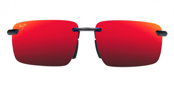 Maui Jim™ LAULIMA ASIAN FIT MM656-028 61 - Shiny Black with Blue