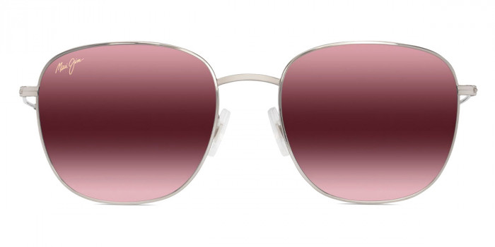 Maui Jim™ ŌLALI ASIAN FIT MM657-025 55 - Shiny Silver with Black