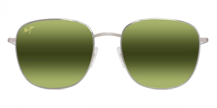 Maui Jim™ ŌLALI ASIAN FIT MM657-030 55 - Shiny Silver with Blue and Green