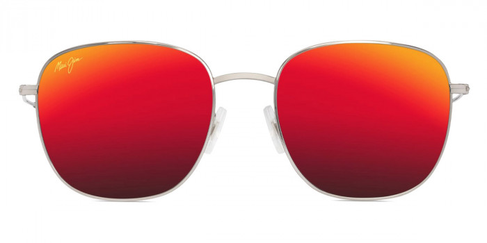 Maui Jim™ ŌLALI ASIAN FIT MM657-041 55 - Shiny Silver with Black