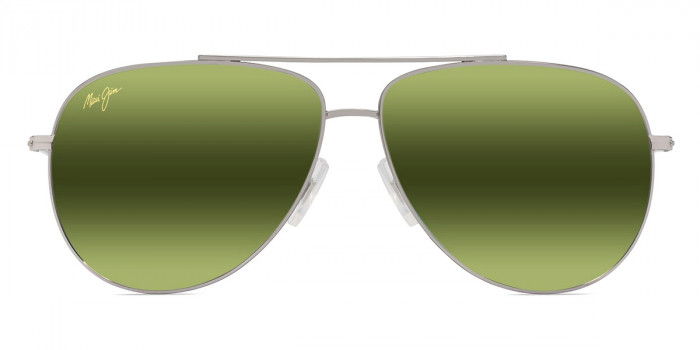 Maui Jim™ HAU'OLI MM665-014 59 - Shiny Silver with Blue and Green