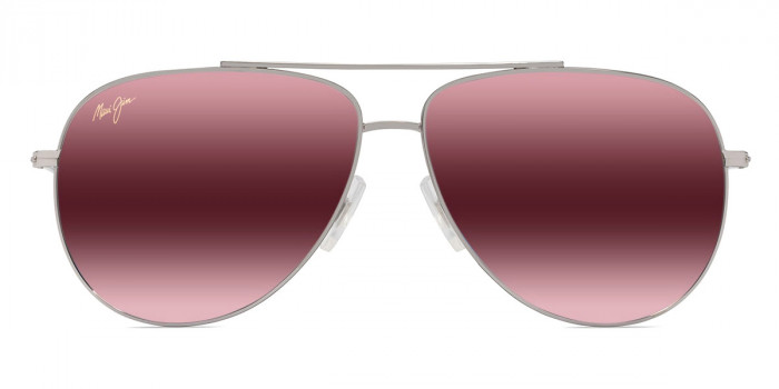 Maui Jim™ HAU'OLI MM665-026 59 - Shiny Silver with Blue and Green