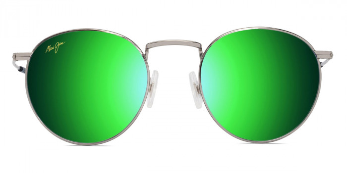 Maui Jim™ PŪKAUA MM667-046 50 - Shiny Silver with Blue and Green