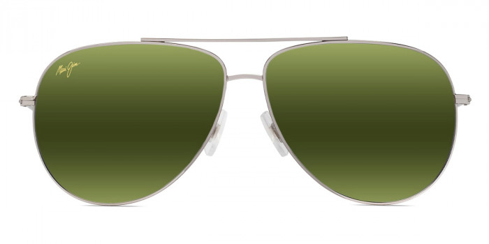 Maui Jim™ HAU'OLI XL MM674-014 62 - Shiny Silver with Blue and Green
