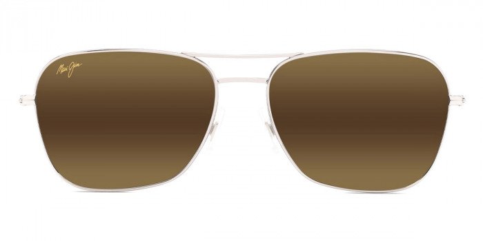 Maui Jim™ NA'AUAO MM675-009 58 - Shiny Silver with Crystal