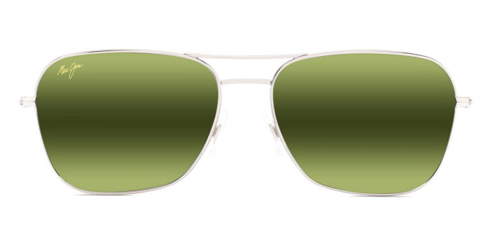 Maui Jim™ NA'AUAO MM675-013 58 - Shiny Silver with Crystal