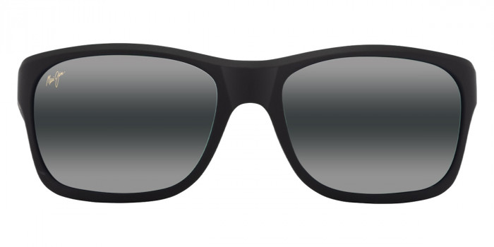 Maui Jim™ ANO NUI MM681-003 63 - Matte Black with Green Interior