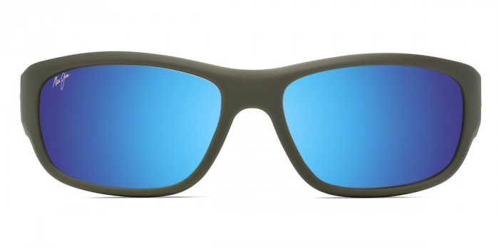 Maui Jim™ MA'UKELE MM682-008 64 - Matte Solid Military Green with Brown