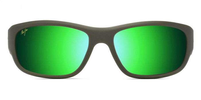 Maui Jim™ MA'UKELE MM682-044 64 - Matte Solid Military Green with Brown