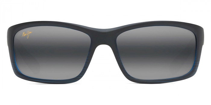 Maui Jim™ KANAIO COAST MM766-004 61 - Matte Translucent Blue Black with Stripe