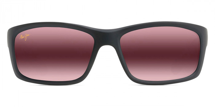 Maui Jim™ KANAIO COAST MM766-012 61 - Matte Soft Black with White and Blue