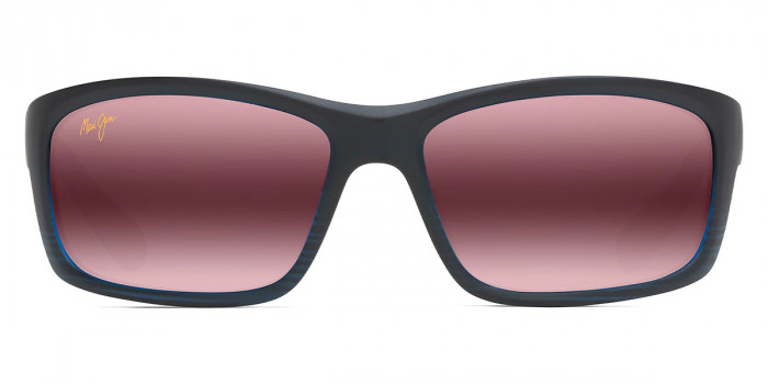 Maui Jim™ KANAIO COAST MM766-016 61 - Matte Translucent Blue Black with Stripe