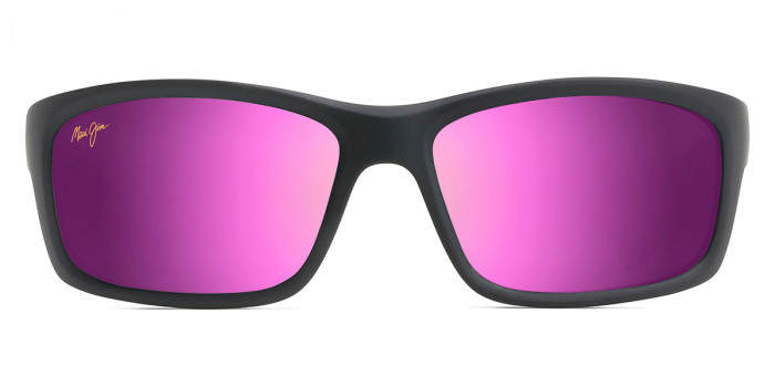 Maui Jim™ KANAIO COAST MM766-022 61 - Matte Soft Black with White and Blue