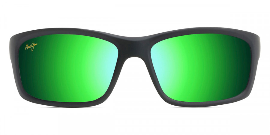 Maui Jim™ KANAIO COAST MM766-028 61 - Matte Soft Black with White and Blue