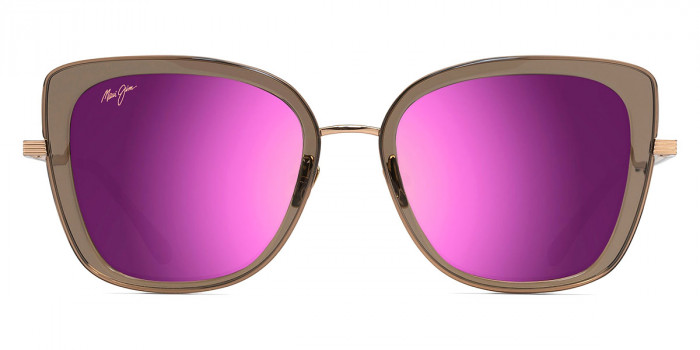 Maui Jim™ VIOLET LAKE MM843-005 54 - Transparent Taupe with Gold