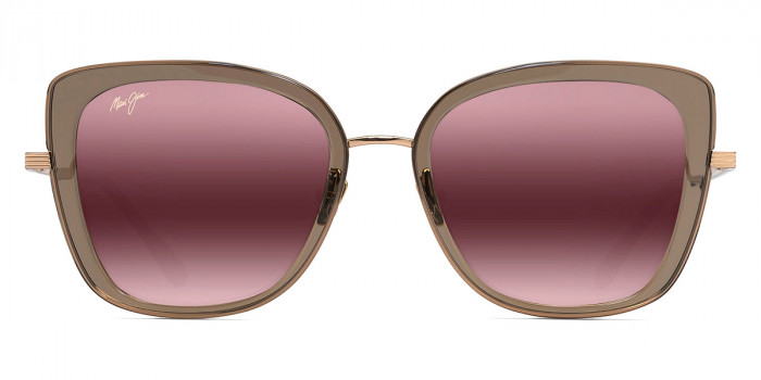 Maui Jim™ VIOLET LAKE MM843-025 54 - Transparent Taupe with Gold