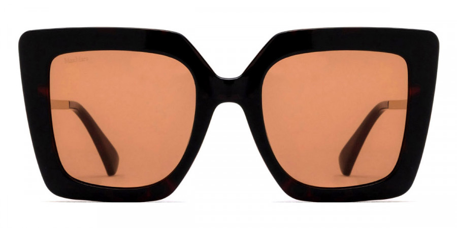 Max Mara™ MM0051 Design4 52E 52 - Dark Havana/Shiny Pale Gold