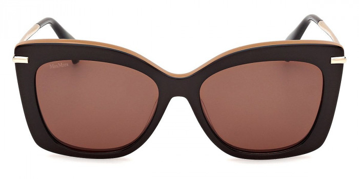 Max Mara™ BETH1 MM0101 50E 55 - Shiny Dark Brown