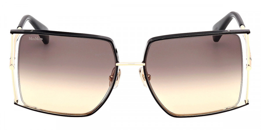 Max Mara™ Occhiali MM0120 05A 58 - Shiny Black/Shiny Pale Gold