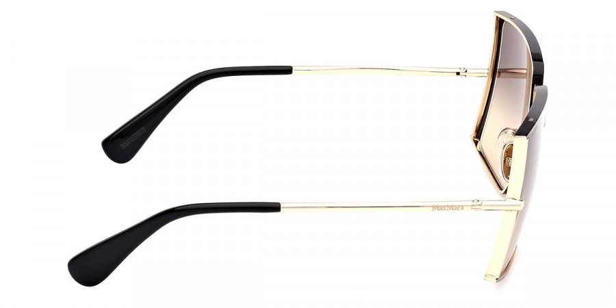 Color: Shiny Black/Shiny Pale Gold (05A) - Max Mara MM012005A58