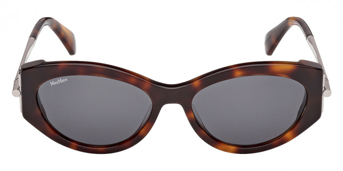 Max Mara™ MM0167 ROQUEBRUNE 1 52A 54 - Dark Havana/Shiny Light Ruthenium