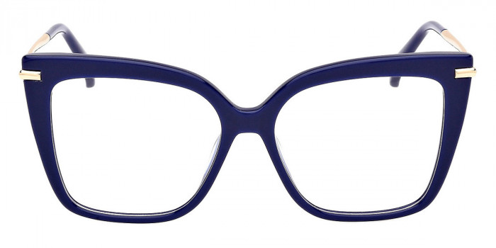 Max Mara™ MM5144 090 54 - Shiny Blue/Shiny Pale Gold