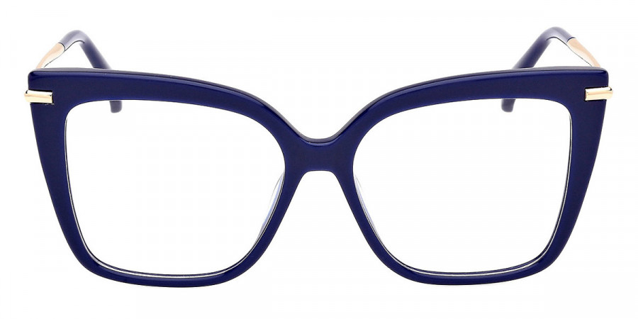 Max Mara™ MM5144 090 54 - Shiny Blue/Shiny Pale Gold