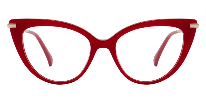 Max Mara™ MM5145 066 52 - Shiny Dark Red/Shiny Pale Gold