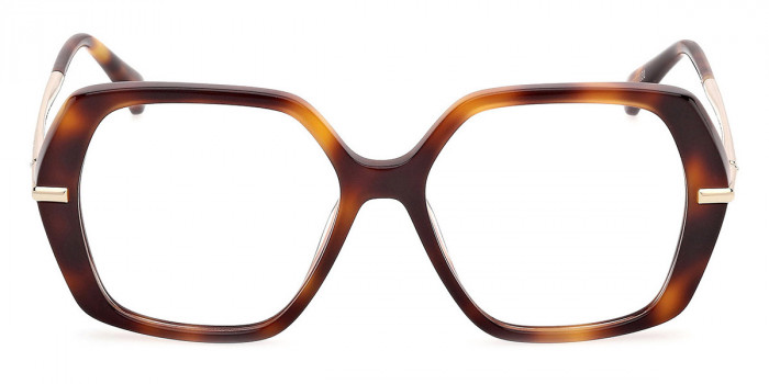 Max Mara™ MM5175 052 52 - Dark Havana/Shiny Pale Gold