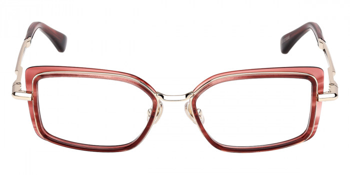 Max Mara™ MM5186 071 53 - Bordeaux/Striped/Shiny Pale Gold