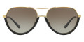 Black / Shiny Pale Gold-Tone / Gray Gradient