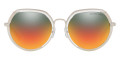 Silver / Green Orange Gradient Mirrored