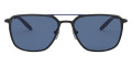 Shiny Black / Blue Solid