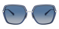 Silver / Dark Chambray / Blue Gradient