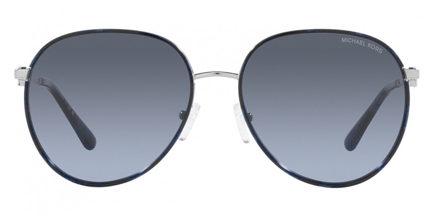 Michael Kors™ Empire Aviator MK1128J 10158F 58 - Silver/Blue Tortoise