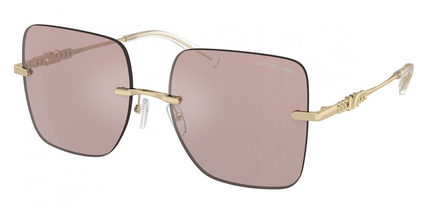 Michael Kors™ Québec MK1150 1014VS 55 - Pink Solid Back Mirrored/Light Gold Shiny