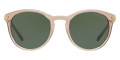 Brown Transparent / Green Solid