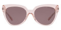 Light Pink Transparent / Dark Violet Solid