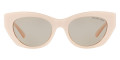 Pearlized Peach / Light Smoke Solid