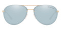 Clear / Powder Blue Mirrored