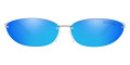 Clear / Cobalt Blue Mirrored