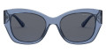 Dark Chambray Transparent / Dark Blue Solid