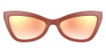Dark Salmon / Rose Gold Mirrored Gradient
