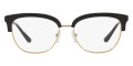 Black / Shiny Pale Gold-Tone