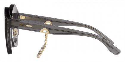 Color: Dark Gray Transparent (02O146) - Miu Miu MU01XS02O14667